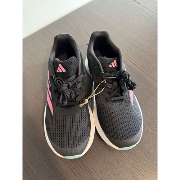 Adidas Unisex Girls Duramo SL Big Kid Black Pink Fusion NWT 4.5 Shoes Sneakers - Picture 4 of 5